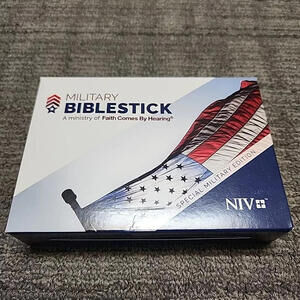 Military BibleStick Dedicated Audio Headphone Bible Player New Testament NIV
